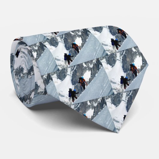 Cravate Grimpeurs sur Mont Blanc (Roulé)