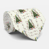 Cravate Grinch classique | Arbre de Noël (Roulé)