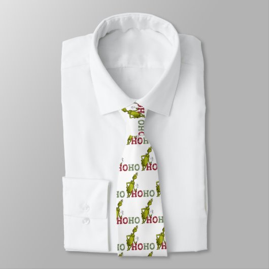 Cravate Grinch | Ho Ho Ho (Attaché)