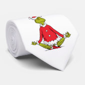 Cravate Grinch | Namaste Père Noël (Roulé)