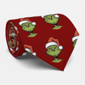 Cravate Grinch red-green (Roulé)