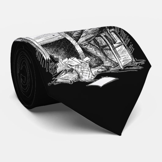 Cravate Grippe-sou à son bureau (Roulé)