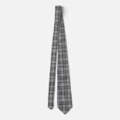 Cravate Gris Blackwatch Tartan Design Plaid (Dos)