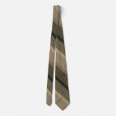 Cravate Gris Brown foncé élégant (Dos)