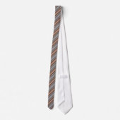 Cravate Gris clair et Brown Motif à rayures multiples (Dos)