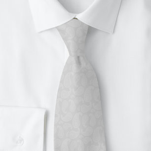 Cravate Gris Clair Paisley
