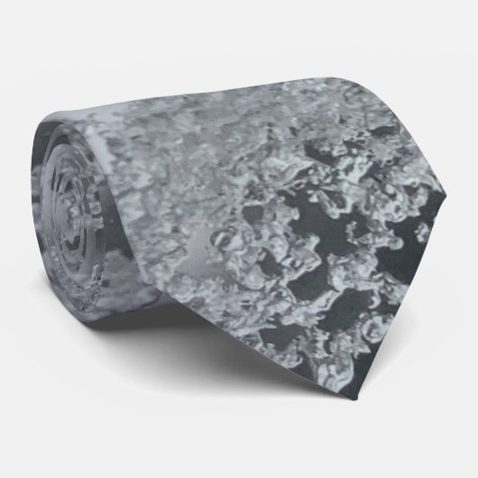 Cravate gris de cristaux (Roulé)