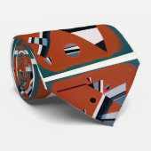 Cravate Gris de Kandinsky Peinture Abstraite Art moderne (Roulé)