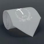 Cravate Gris de la cérémonie | de baptême<br><div class="desc">Cravate colorée par gris de cérémonie de baptême.</div>