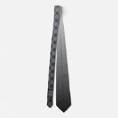 Cravate Gris Diamant Motif Écran Galets (Dos)
