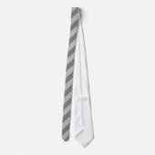 Cravate Gris double bande (Dos)