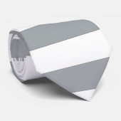 Cravate Gris et blanc (Roulé)