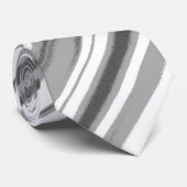 Cravate Gris et blanc Gris et Gris (Roulé)