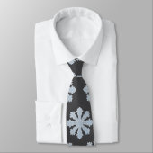 Cravate Gris flocon de neige (Attaché)