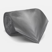 Cravate Gris Monochrome gris nuageux Motif Abstrait (Roulé)