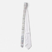 Cravate Gris Mur Brick Design Art moderne Art Abstrait (Dos)
