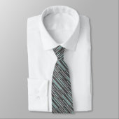 Cravate Gris turquoise et gris (Attaché)