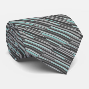 Cravate Gris turquoise et gris