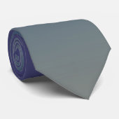 Cravate Gris Turquoise-Violet (Roulé)