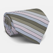 Cravate Gris Vert Et Gris Noir Sur Papier Aquarelle (Roulé)