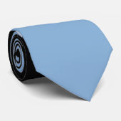 Cravate Gris Zigzag, Gris Chevron, Motif Zigzag, Bleu (Roulé)