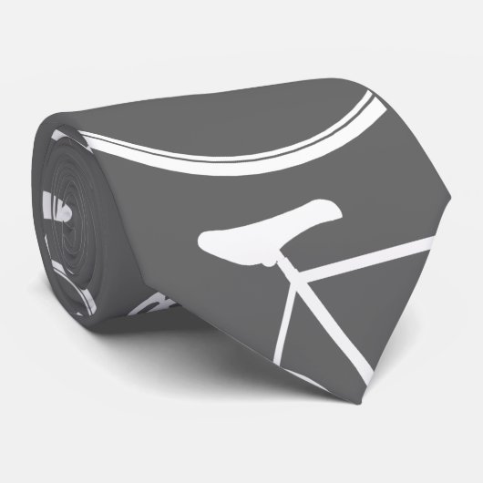 Cravate grise de cycle de vélo (Roulé)