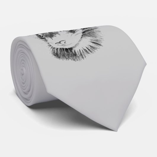 Cravate grise de furet (Roulé)