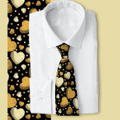 Cravate Gritty Love coeur or