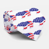Cravate Grizzly patriotique (Roulé)