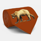 Cravate GRIZZLY PAYS Bear Collection (Roulé)