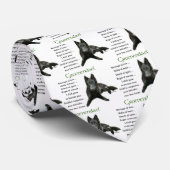 Cravate Groenendael Belgique Cheepdog Cadeaux (Roulé)