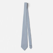 Cravate Groom Groomsmen Initiales Dusty Blue Mariage (Devant)