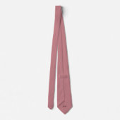Cravate Groom Groomsmen Initiales Dusty Rose Mariage Cou (Dos)