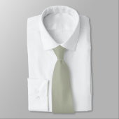 Cravate Groom Groomsmen Initiales Mariage vert Sage doux (Attaché)