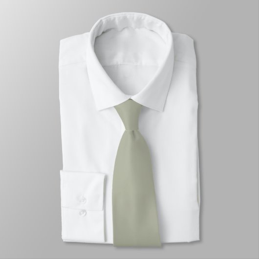 Cravate Groom Groomsmen Initiales Mariage vert Sage doux (Attaché)