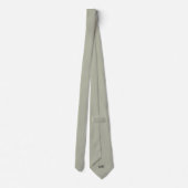 Cravate Groom Groomsmen Initiales Mariage vert Sage doux (Dos)