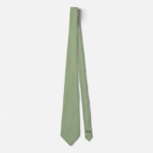 Cravate Groom Groomsmen Initiales Sage Green Mariage (Devant)
