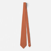 Cravate Groom Groomsmen Initiales Terracotta Mariage (Devant)