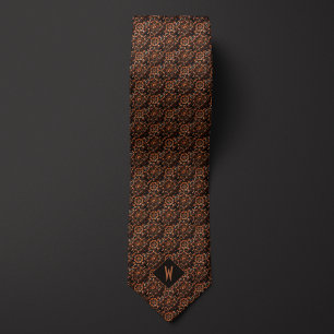 Cravate Groomsman Mandala en Cuivre