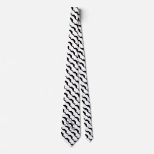 Cravate Groomsman Mustache Necktie