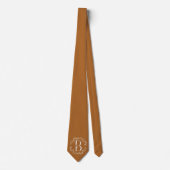 Cravate Groomsmans monogrammes de l'oeil du tigre (Devant)