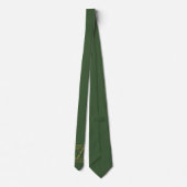Cravate Groomsmen couleur vert chasseur (Dos)