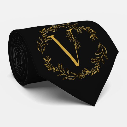 Cravate Groomsmen de couleur noire (Roulé)