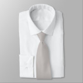 Cravate Groomsmen Gris Clair Initiales Mariage (Attaché)