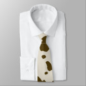 Cravate Gros caractères de brun de PEAU de VACHE (Attaché)