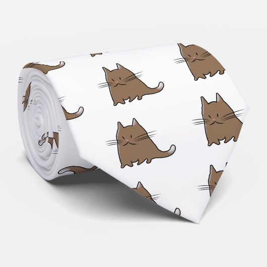 Cravate Gros chat (Roulé)