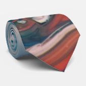 Cravate Gros plan Photo de la peinture à marbrage d'eau (Roulé)