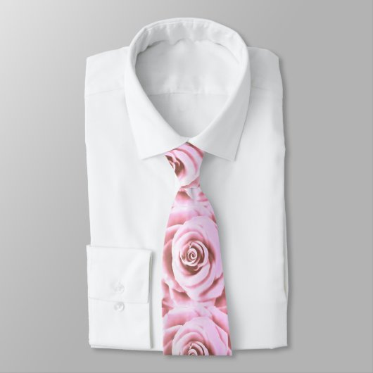 Cravate Grosse rose pâle (Attaché)