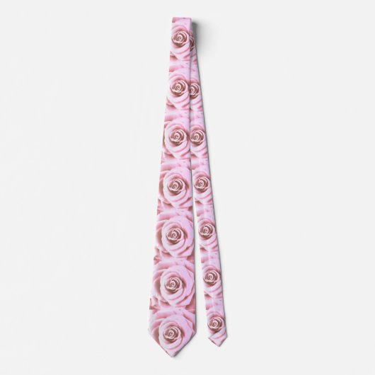 Cravate Grosse rose pâle (Devant)