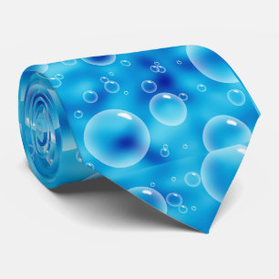 Cravate Grosses bulles bleues